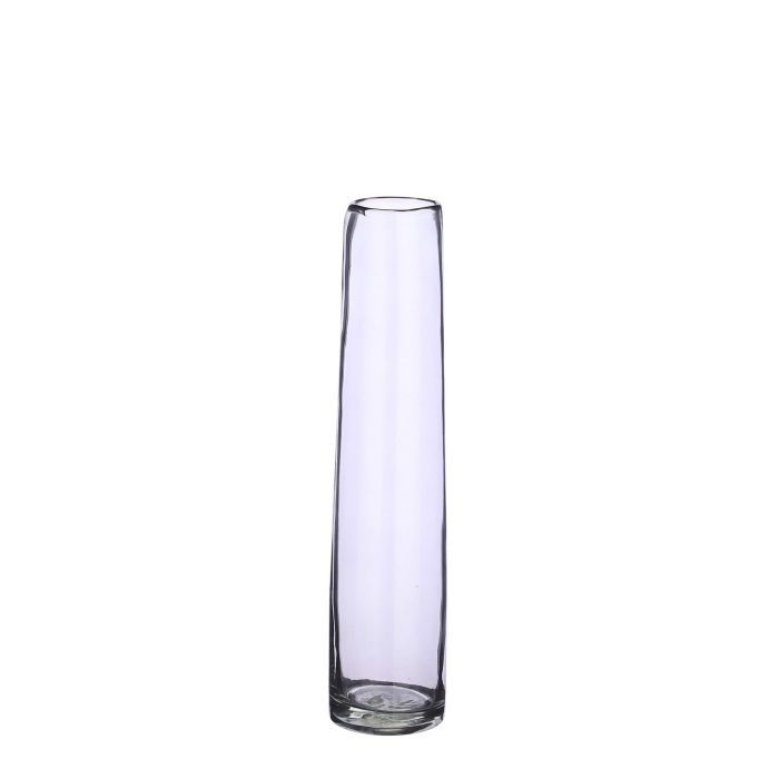 Vase i lysegråt glas single flower vase
