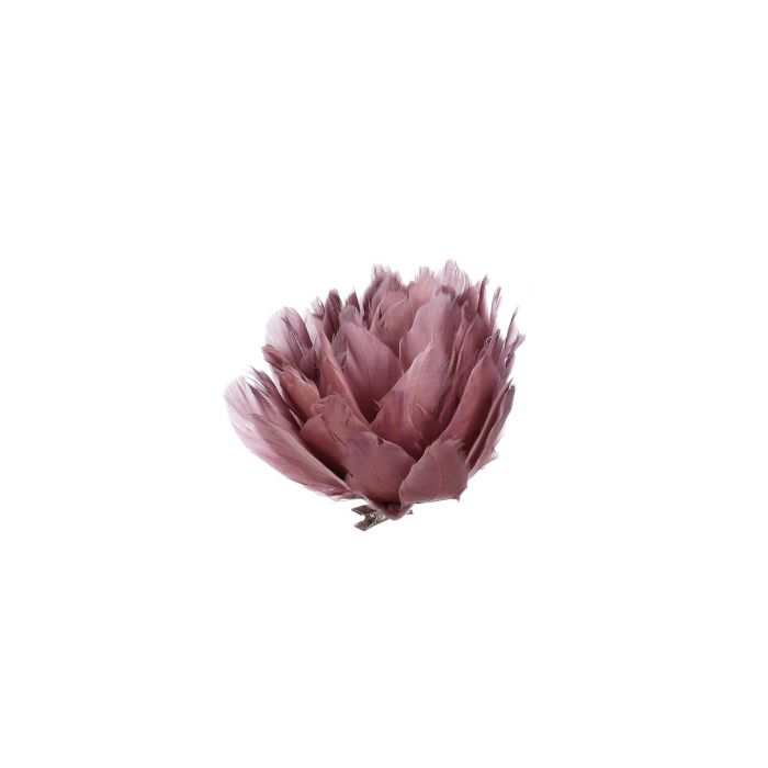 Blomsterhoved med klips lilla