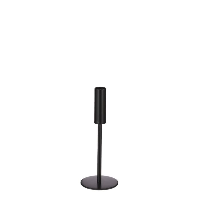 Andes lysestage 22 cm høj sort