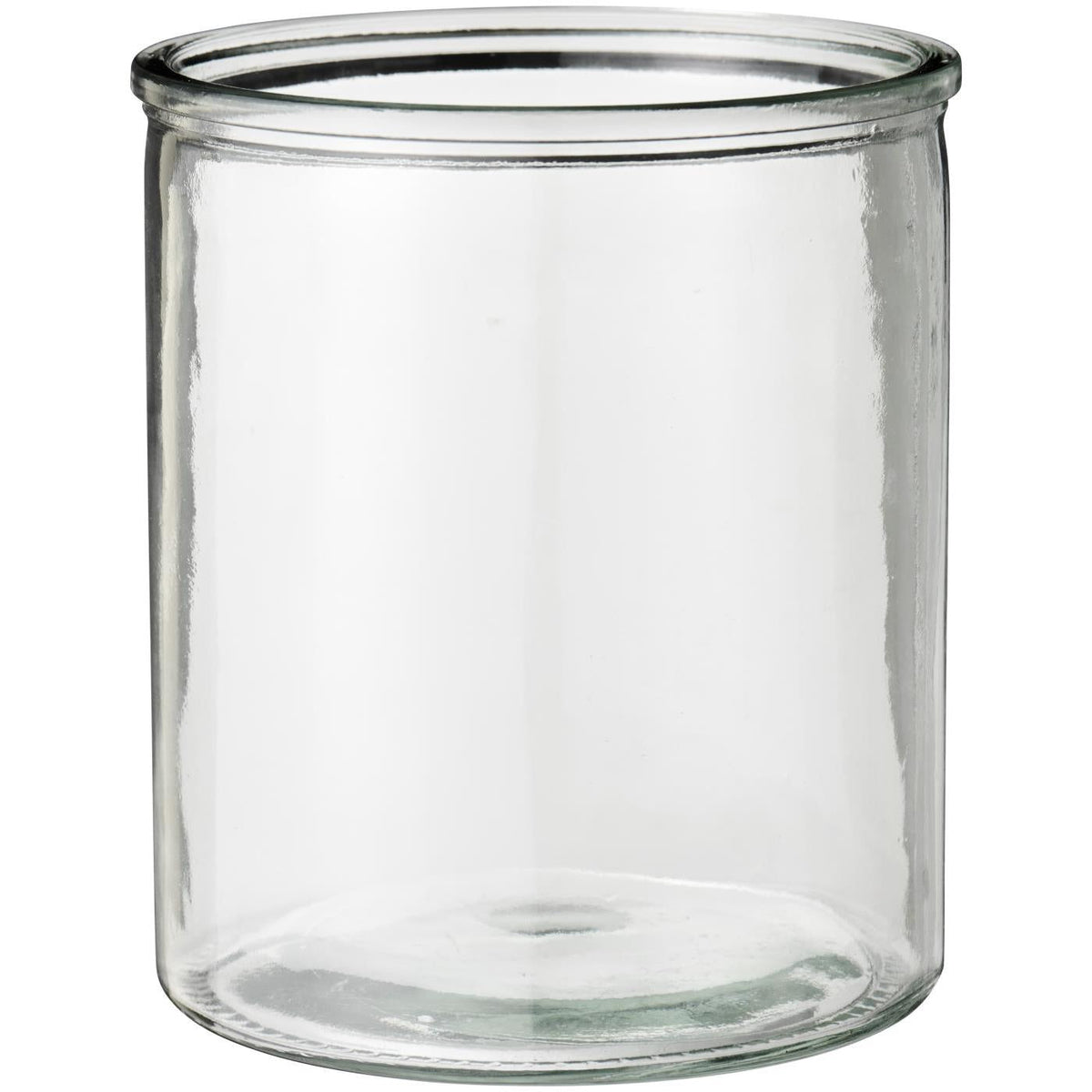 Hannah sylinderglass fra Ib Laursen i klart glass med rette sider og kraftig glasskant