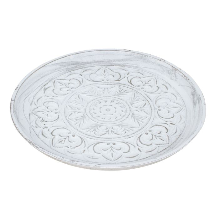 Dekorationsfad antikhvid 35 cm i dia