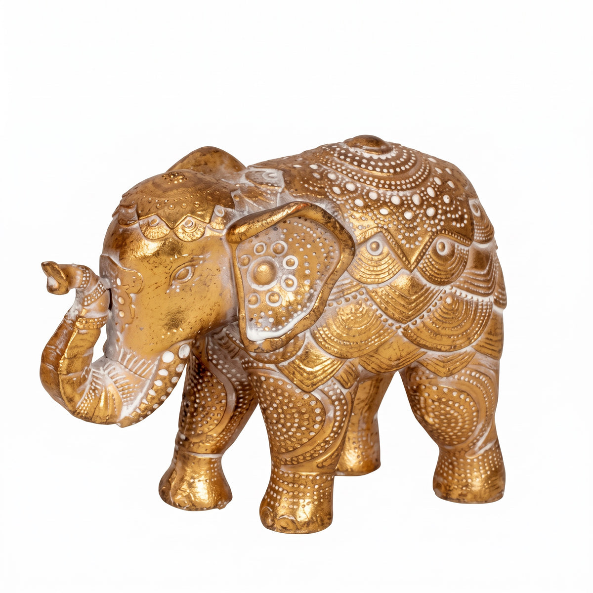 Gullfarget elefant