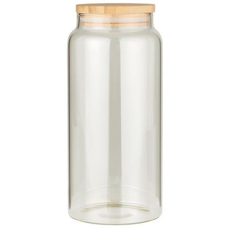 Opbevaringsglas med bambuslåg 1300 ml fra Ib Laursen