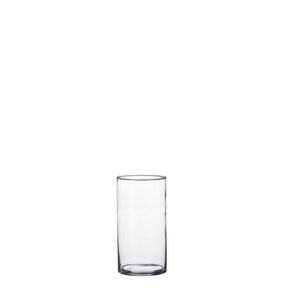 Cylinder glasvase 15 cm høj 9 cm i dia