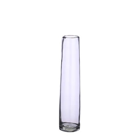 Vase i lysegråt glas single flower vase
