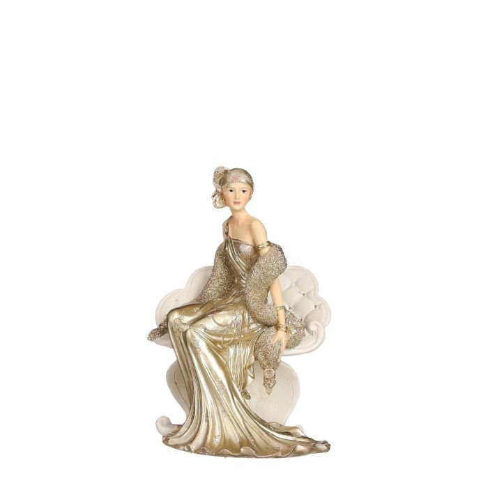 Siddende dame anno 1920