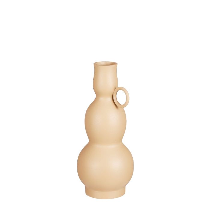 Samosa vase 24 cm høj beige