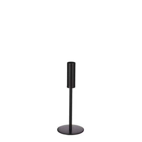 Andes lysestage 22 cm høj sort