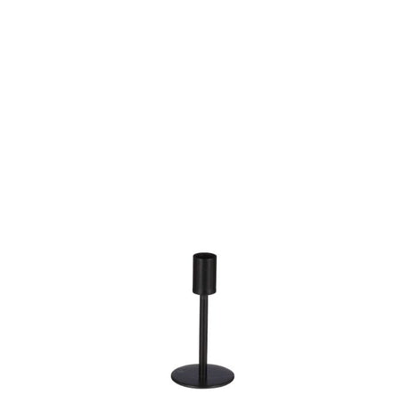 Andes lysestage 14 cm høj sort