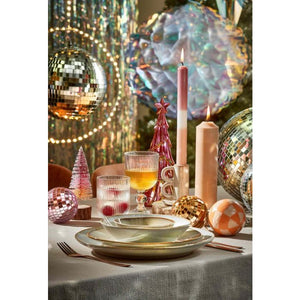 Bloklys 20 cm højt creme