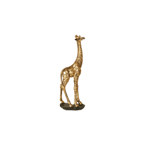 Guldfarvet giraf 35 cm høj