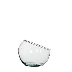 Glasbowle med skrå kant 16 cm i dia