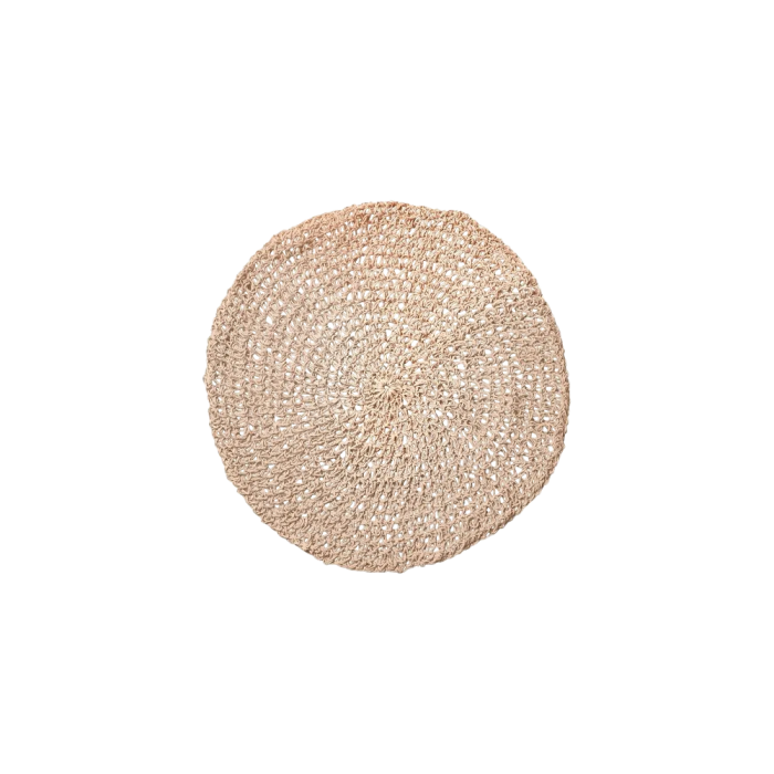Speedtsberg flettet dækkeserviet rosa 42 cm