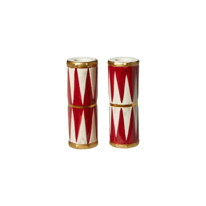Tromme Lysestage & vase i én 13 cm høj