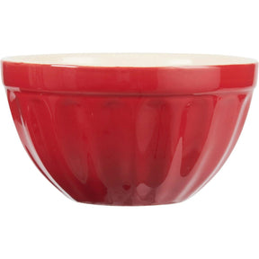 Strawberry rød mynte müsliskål fra Ib Laursen med blank glasur og cafelattefarget innside