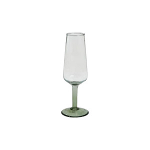 Speedtsberg champagneglas med grøn fod