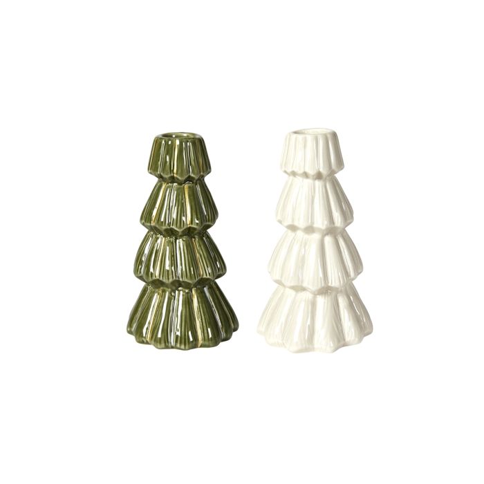 Lysestage træ 14 cm høj
