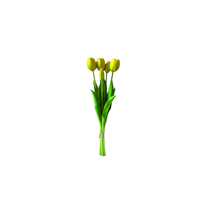 Buket med tulipaner 39 cm høje gule