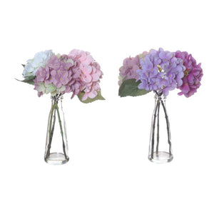 Hortensiaer i glassvase