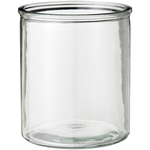 Hannah sylinderglass fra Ib Laursen i klart glass med rette sider og kraftig glasskant