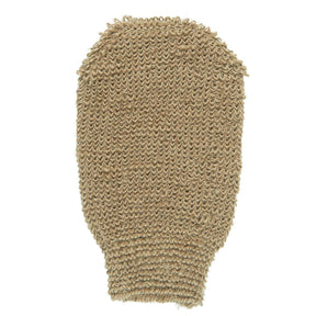 ALTUM badehanske fra Ib Laursen i naturfarget jute med grov struktur til kroppsvask og eksfoliering.