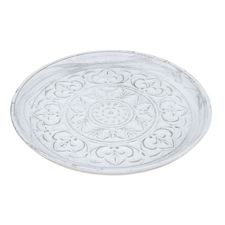 Dekorationsfad antikhvid 35 cm i dia