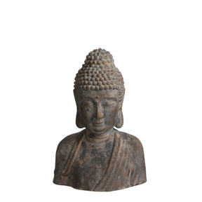 Buddha buste i grå magnesium 54 cm høj fra Mica