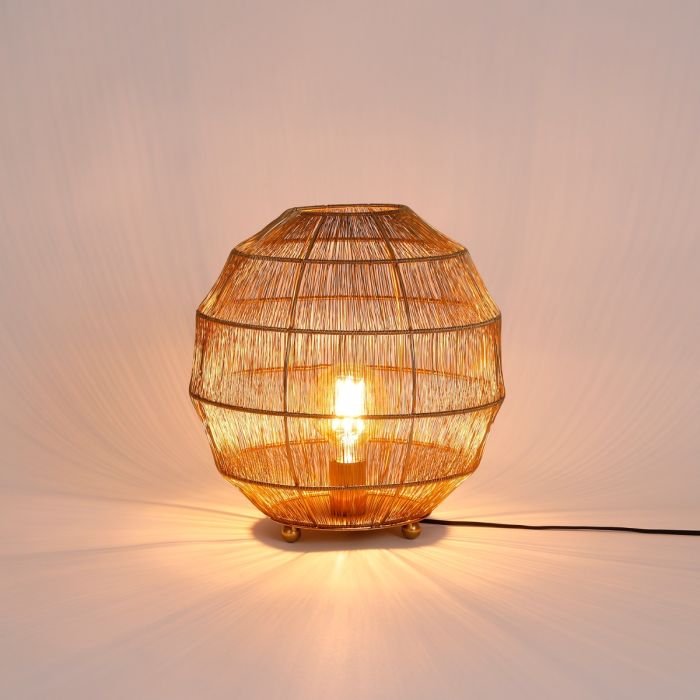Castor bordlampe guldfarvet 