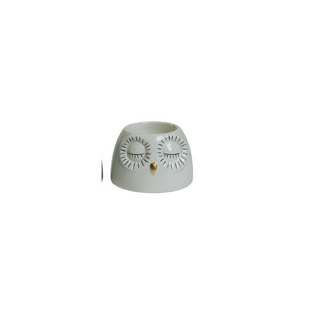 Telysestake ugle aqua & lys aqua